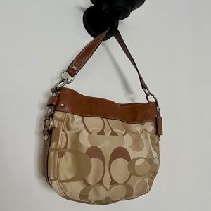 Y2K Coach Optic Signature Zoe Bag